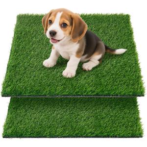Artificial Pet Pee Grass Mat for Puppy, Pet Turf Fake Grass Replacement Pad for Dog Potty Training, Indoor and Outdoor - 2 Packs (18" x 28")