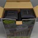 Solar Post Cap Lights 12 Pack, Fence Post Solar Lights, Warm White/Cool White Lighting, Black Waterproof Outdoor Post Lights for Garden Patio Porch, 4x4, 5x5 or 6x6 Vinyl/Wooden Posts