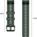 ISABAKE for Garmin Approach S70 47mm Watch Band, 22mm Soft Silicone Replacement Bands Wristbands Accessory Straps for Men Women Compatible with Garmin Approach S70 47mm (Dark Green)