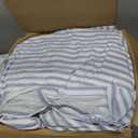 Levtex Home Martha Stripe Blue Reversible King/Cal King Comforter Set (106x94in) with 2 Pillowcases (36x20in) - Stripe Bedding - Blue, White - Cotton King Size Comforter Set - Lofty, Soft