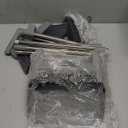 Broom with Dustpan Combo Set, 3 in 1 for Sweeping Indoor and Push Broom Outdoor with Dust Pan, 14.2 to 48.8 inch Adjustable Long Handle Broom and Dustpan Set (Light Grey)