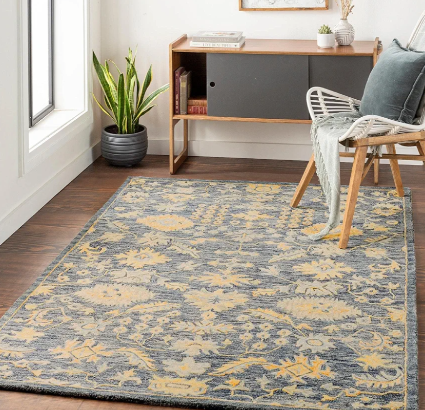 Mark&Day Wool Rugs, 2x3 Hobart Traditional Dark Blue Area Rug, Blue Brown Beige Carpet for Living Room, Bedroom or Kitchen (2' x 3') Mark&Day Wool Rugs, 2x3 Hobart Traditional Dark Blue Area Rug, Blue Brown Beige Carpet for Living Room, Bedroom or Kitchen (2' x 3')
