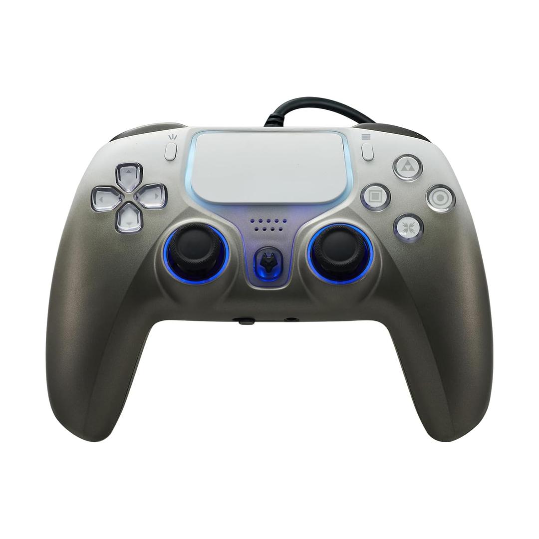 NBCP PS5 Wired Controller with Turbo, Hall Effect Triggers, Dual Vibration, 3.5mm Audio Jack Gamepad for PS5/PS4/PC/Steam Gaming