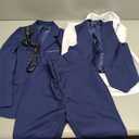 YuanLu Boys Suit for Kids Tuxedo Wedding Ring Bearer Outfit, 5 Piece Boy Slim Fit Formal Suits with Adjustable Waist (6 Years, Blue)