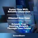 ScreenBeam MoCA 2.5 Network Adapter for Higher Speed Internet, Ethernet Over Coax - Starter Kit (Model: ECB6250K02)