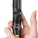 1 Inch Mini Travel Curling Iron, 100-240V Travel Dual Voltage Curling Iron for Short Hair with 5 Heat Settings, Small Curling Wand with Temperature Memories and Lock, Rose Gold