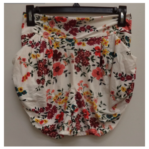Conceited Women White Floral Soft High Waisted Wide Band Short L/XL X002GUVVXE7 S/M