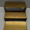 Purse Display Stand Set of 3, Gold Stainless Steel Handbag Holders, Heavy Duty Metal Riser Stands for Wallets, Bags, Shoes, Perfume, Jewelry  Boutique & Retail Countertop Display