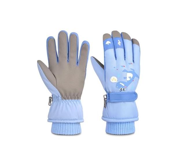 Children Ski Gloves Kids Waterproof Winter Outdoor Snowboard Warm Gloves for Boys Girls Pack Of 3