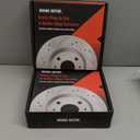 Front Brake Pads And Rotors Kit Compatible With 1998-2002 Honda Accord (V6 3.0L ONLY), 31305 D503-7382 Automotive Replacement Brake Kits Anti-rust Oil Drilled And Slotted Rotors 281.6mm(11.1in)