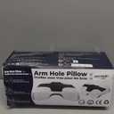 Side Sleeper Pillow with Arm Hole, Shoulder Relief System, Arm Pillow for Neck and Shoulder Pain, Premium Memory Foam, Suitable for Side, Back and Stomach Sleepers - Grey (6in Height)