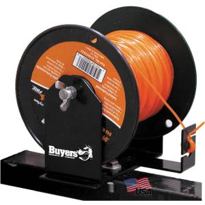 Buyers Products LT40 Weed Wacker Commercial Trimmer Line Holder w/ Mounting Hardware & Low Profile Steel Bracket Supports 3 Pound Spools, Made In The USA, Landscape Trailer Organization Accessories