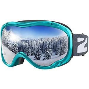 ZIONOR Lagopus B1 Ski Goggles OTG Anti fog Snow Goggles UV Protection Snowboard Goggles for Men Women Adult Youth, One Size