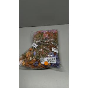 Artificial Fall Flowers Fake Mums for Outdoor Autumn Decoration, 12 Bundles Faux Silk Orange Yellow Mums Daisy Look Real UV Resistant for Outside Home Porch Patio Planter