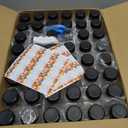 Janisfirst 48Pcs 8 oz Empty Plastic Juice Bottles with Caps,Reusable Clear Homemade Water Bottles Containers with Black Tamper Evident Caps for Juicing, Smoothie, Milk,Drinking and Other Beverages