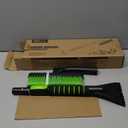 SEAAES Ice Scraper with Snow Brush for Car Windshield, Upgraded Extendable Snow Brush with Foam Grip for Truck SUV Vehicle Windows (31.8 Inch, Green)