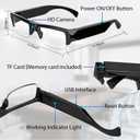 Camera Glasses 1080P Video Recording Outdoor Sport Glasses with Camera 64GB Wearable Smart