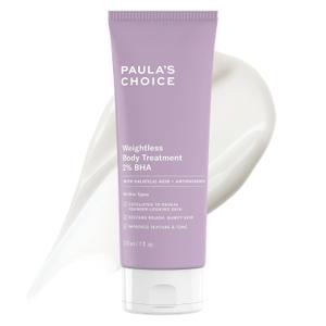 Paula's Choice Weightless Body Treatment 2% BHA, Salicylic Acid & Chamomile Lotion Exfoliant, Moisturizer for Keratosis Pilaris (KP) Prone Skin & Clogged Pores, Fragrance-Free (7 Fl Oz (Pack of 1))