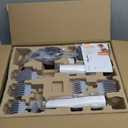 Dog Grooming Kit with Vacuum, 15000Pa Pet Hair Clipper and Shedding Brush, 50dB Low Noise, 2L Capacity, White