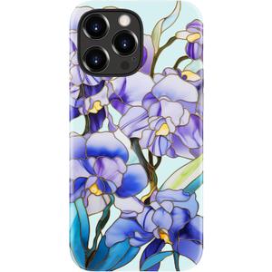 DorisMax for iPhone 15 Pro Max Case Cute, Preppy Trendy Floral Design