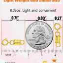 2 x Clysoru Necklace Clasps and Closures 14k Gold and Silver Beads Chain Extender Necklaces Bracelet Safety Locking Jewelry Clasp Converter (10pcs Golden)