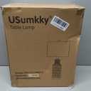 USumkky 25" Modern Ceramic Lamps Single Table Lamp for Living Room Bedroom Farmhouse Nightstand Bedside Lamps