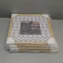 KINLINK 14x14 Picture Frame, Natural Square Solid Wood Frames for Pictures 8x8 with Mat or 14x14 without Mat, Wall Display Photo Frames Natural 4 Pack