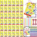AmazingSpark 36 Sets 432 Count End of Year Gift for Student from Teacher Sidewalk Chalk Party Favors with Gift Card Colorful Mini Chalk Stick for Boy and Girl Kid School Student Office Summer Supplies