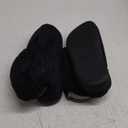 Longbay Women's Warm Chenille Knit Bootie Slippers Memory Foam Comfy Suede Fluffy Faux Fur Memory Foam Boots House Shoes (X-Large / 12-13, Black)