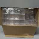 Leinuosen 100 Pcs 2 x 2 x 2 Inch Clear Acrylic Plastic Box with Lid Square Candy Containers for Party Favors Small Square Cube Storage Candy Box for Pill Tiny Earring Jewelry Herb Bead Gifts