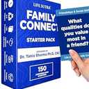 Family Conversation Starters Cards Games For Kids 10 +, Teens and Adults, Car Travel Communication Card Game, Social Skill & Mindful Therapy Talk w 150 Questions & Activities, Fun Gifts For Families