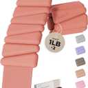 Pilates Weight | Wrist & Ankle Weights for Women | Weighted Bangles | 1LB/ 2LB Each (Set of 2)