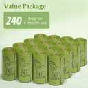 240 Count Lavender Scented 13 x 9 Dog Poop Bags Rolls, Leakproof Strong & Sturdy Waste Bags for Doggie Cat Pet