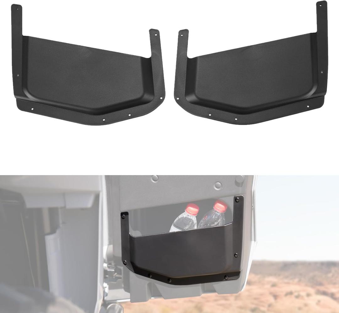 A & UTV PRO Rear Door Pockets Storage for Yamaha Wolverine RMAX 2 1000 / RMAX 4 1000 2021 2022 2023 2024 2025, Rear Seat Interio Door Pockets Box Accessories, 2PCS