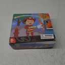 Firefighter Costume for Kids, Fireman Costume with Firefighter Tools, Fire Extinguisher, Helmet Light, Right Angle Flashlight, Kids Dress Up Clothes, Pretend Play Toys Gifts for Boys Age 4+