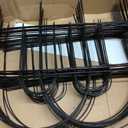 FOREHOGAR Decorative Black Garden Border Fence 18inX50ft Metal Wire Edging Flower Bed Folding Fences Panel Outdoor Garden Fencing Patio Edge Landscape for Yard