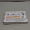 Homemory 24-Pack Halloween Black Dripping Flameless Tea Lights, Battery Operated Flickering LED Candles, Safe for Pumpkins, Party & Holiday Decor, 1.58" D x 1.2" H, Warm White Glow