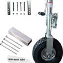Beach Boat Trailer Jack, 13.38in Trailer Jack Wheel, Heavy-Duty Bolt-On Swivel Tongue Jack, 2000lb Capacity, 11in Vertical Load (2000lbs/900kg) (2000LBS/900KG)