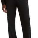 Champion Men's Open-Bottom Fleece Sweatpants, Standard Fit, Midweight Fleece, Available in Regular and Big & Tall, 1 Piece (Black, XXL)