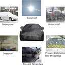 Full Car Covers for Sedan, Car Cover Waterproof All Weather Windproof Dustproof UV Protection Scratch Resistant Indoor Outdoor Univers