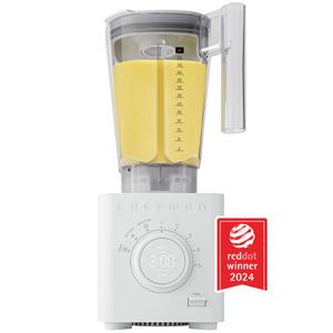 Chefman Obliterator 48 oz Countertop Blender for Smoothies, 1380W Motor to Crush Ice, Nuts, and Frozen Fruit with Stainless Steel Blade, Auto Blend Function, Includes Tamper and Scraper - CONCRETE
