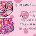 Water Gear Reusable Baby Swim Diaper - Soft and Designed to Keep Your Baby Comfortable - Eco-Friendly - Great to Wear When Learning How to Swim - Pink -Medium - 18-22 lb