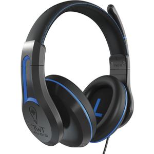 ThinkWrite Technologies / TWT Audio Duro, TW210 (2nd Gen) | Premium Over-Ear Wired Black Headset with Noise Reducing Microphone (3.5mm Jack)