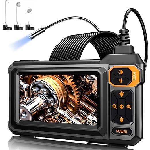 Endoscope Camera with Light, Borescope Inspection Camera 16.5 FT with 4.3 Inch HD Display, 1080P Snake Camera 8 LEDs IP67 Waterproof 1800mAh, for Automotive Pipe Plumbing HVAC Wall Inspection