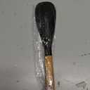 Cooking Spoon for Nonstick Cookwares, Great for Cooking and Serving Sturdy BPA-Free Matte Silicone, Wood Handle Spoon for Mixing, Scoop, and Scrape (Black & Red, 11.4 inch)