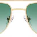 SOJOS Retro Polarized Aviator Sunglasses for Women Men, Vintage Rectangle 70s Style Womens Mens Sun Glasses SJ1250