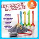 Ninja Blast Dinosaur Toy Rocket Launcher for Kids Toys for Kids 3-5 5-7 4-6 - Outdoor Toys for Kid Ages 4-8 - 3 4 Year Old Boy Birthday Gift - Gifts for Boys Age 3 4 5 6 Years Toy for Toddlers
