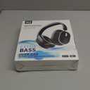 Hybrid Active Noise Cancelling Bluetooth Headphones,Bluetooth 6.0 Over Ear Wireless Headphones with 60H Playtime, Hi-Res Audio, Deep Bass, Memory Foam Ear Cups for Home Office Travel Black