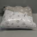 Baby Blanket 2 Pack, Soft Cozy Toddler Comforter Quilted with Grey and White Star Print, Ultra Soft and Comfortable Down Alternative Crib Comforter, 39x47 Inches