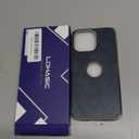 LOHASIC Leather Case for iPhone 15 Pro Max, Men Women Elegant Luxury Slim Business PU Cover Soft Non-Slip Grip Shockproof Anti-Scratch Protective Phone Cases for iPhone 15 Pro Max 6.7" (2023) - Blue